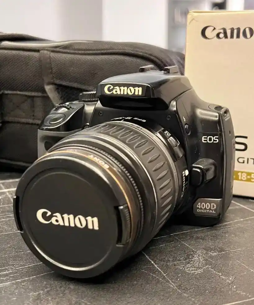 دوربین کنون 400d به همراه لنز دست دو