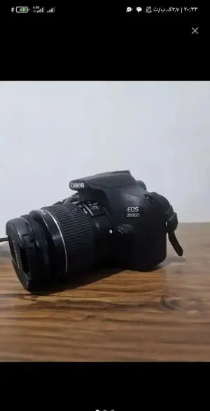 دوربین کانن 2000 d  در حد نو با لوازم جانبی دست دوم