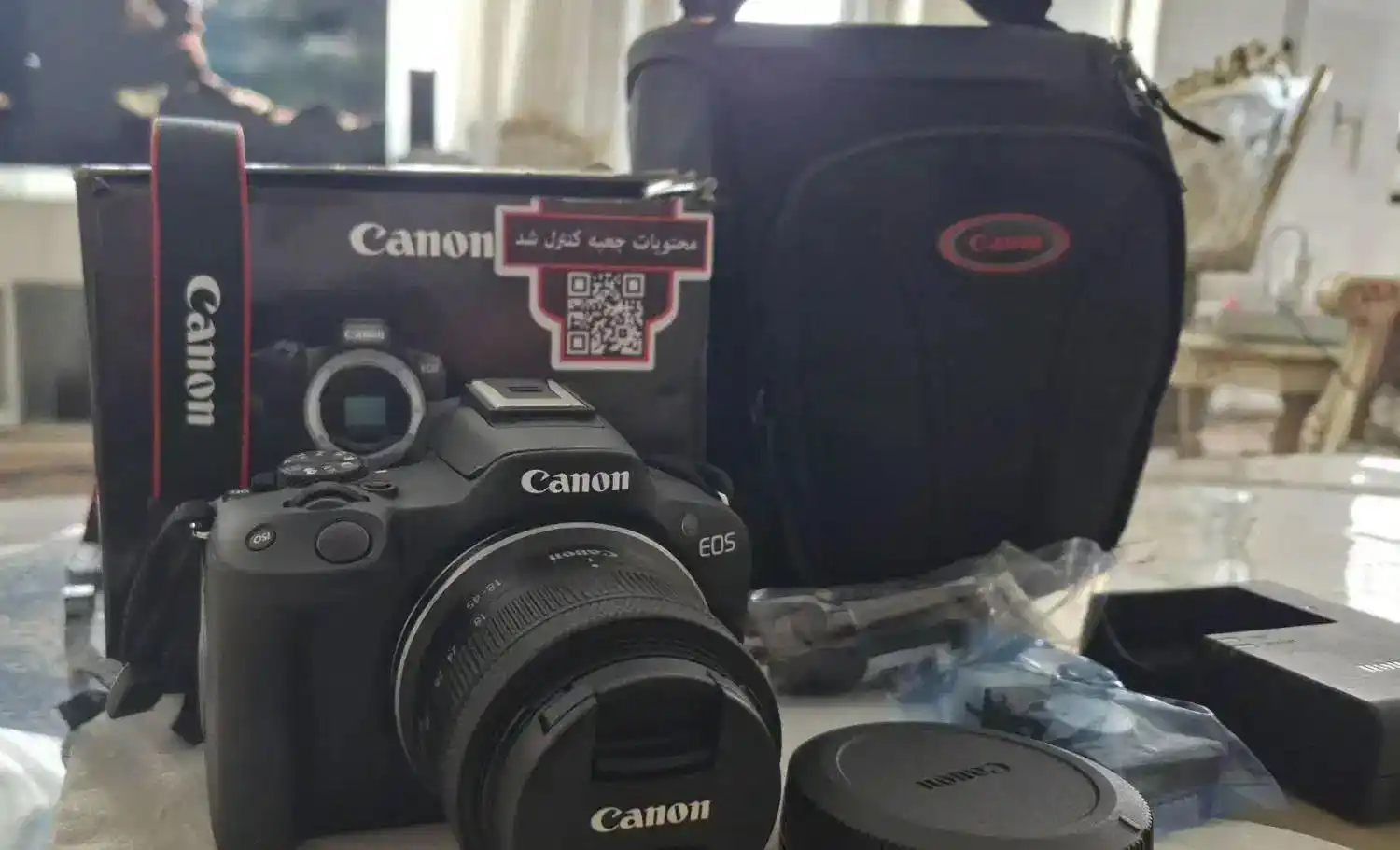 دوربین کنون r50 دست دو