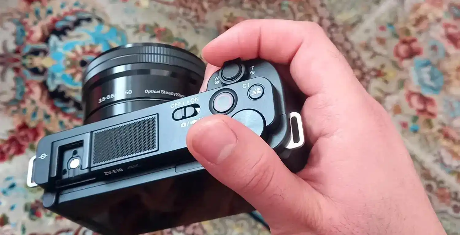 دوربین sony zve10 دست دو