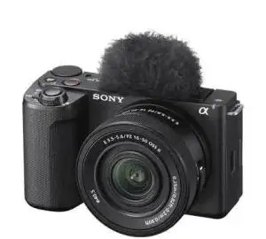 دوربین سونی zve10 و گیمبال و‌نور لنز قلم نوری دست دوم