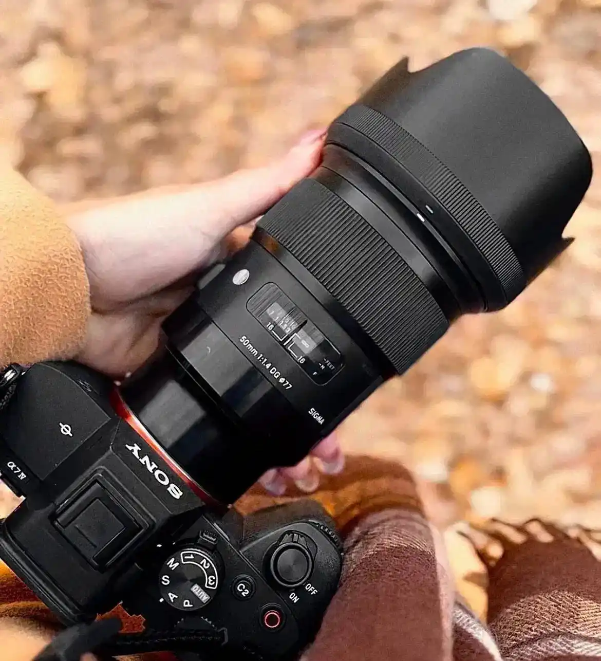 لنز سیگما 50mm f1/4 مانت سونی دست دو