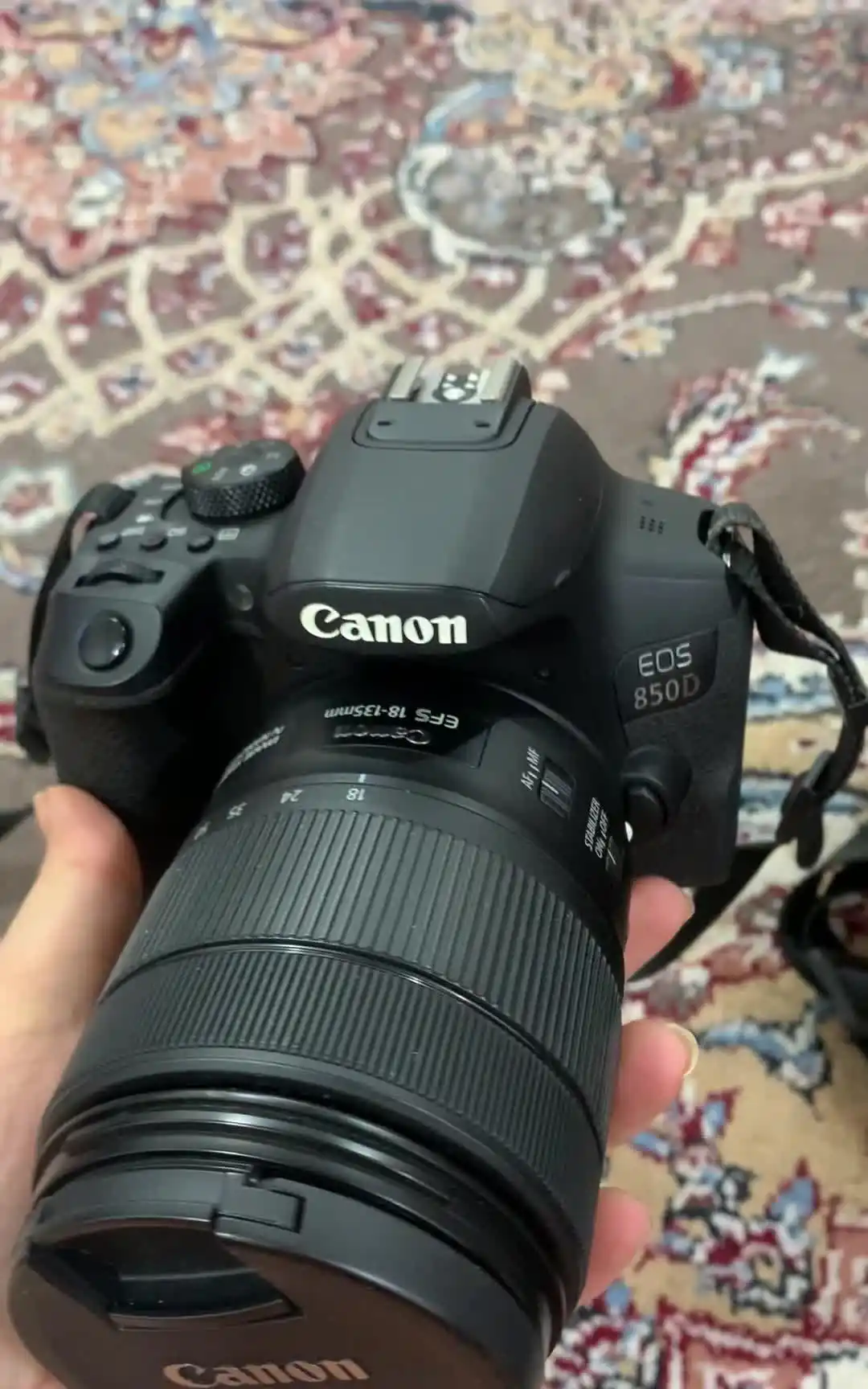 Canon 850D lens 18-135 دوربین دست دو