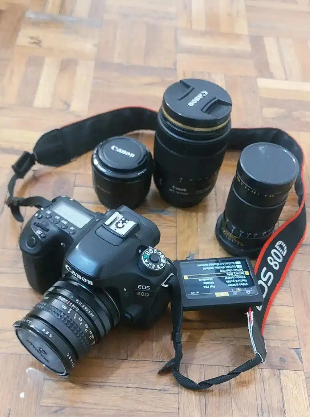 Canon EOS 80D + لنز ۱۸-۱۳۵ USM دست دو