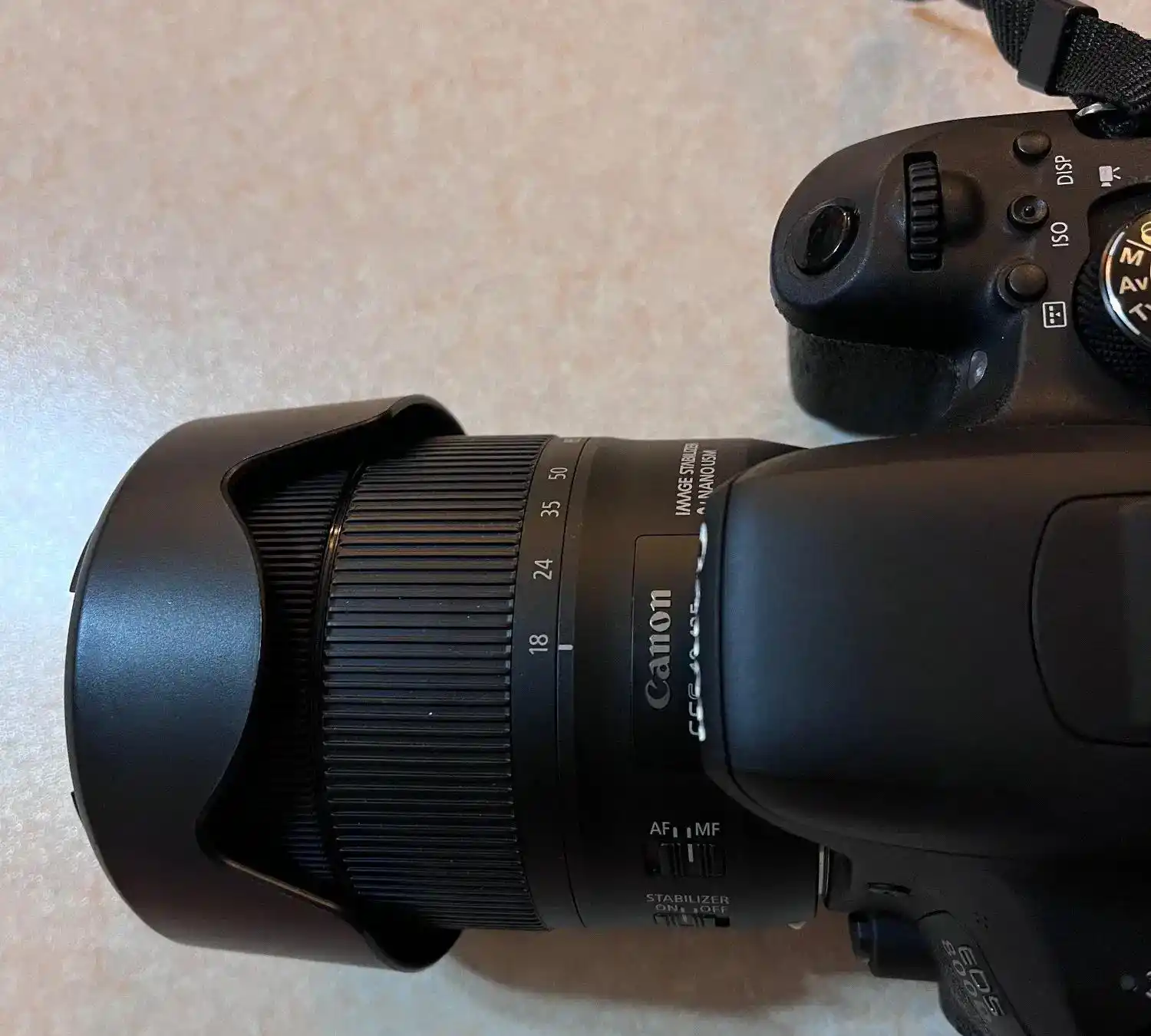 دوربین canon 800d EOS با لنز135 18 دست دو