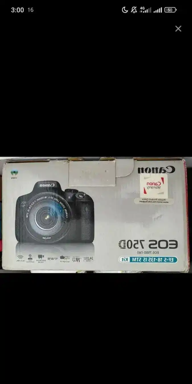 دوربین کنون 750D دست دو