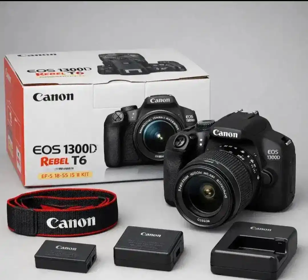 دوربین canon مدل 1300d با لنز دست دو