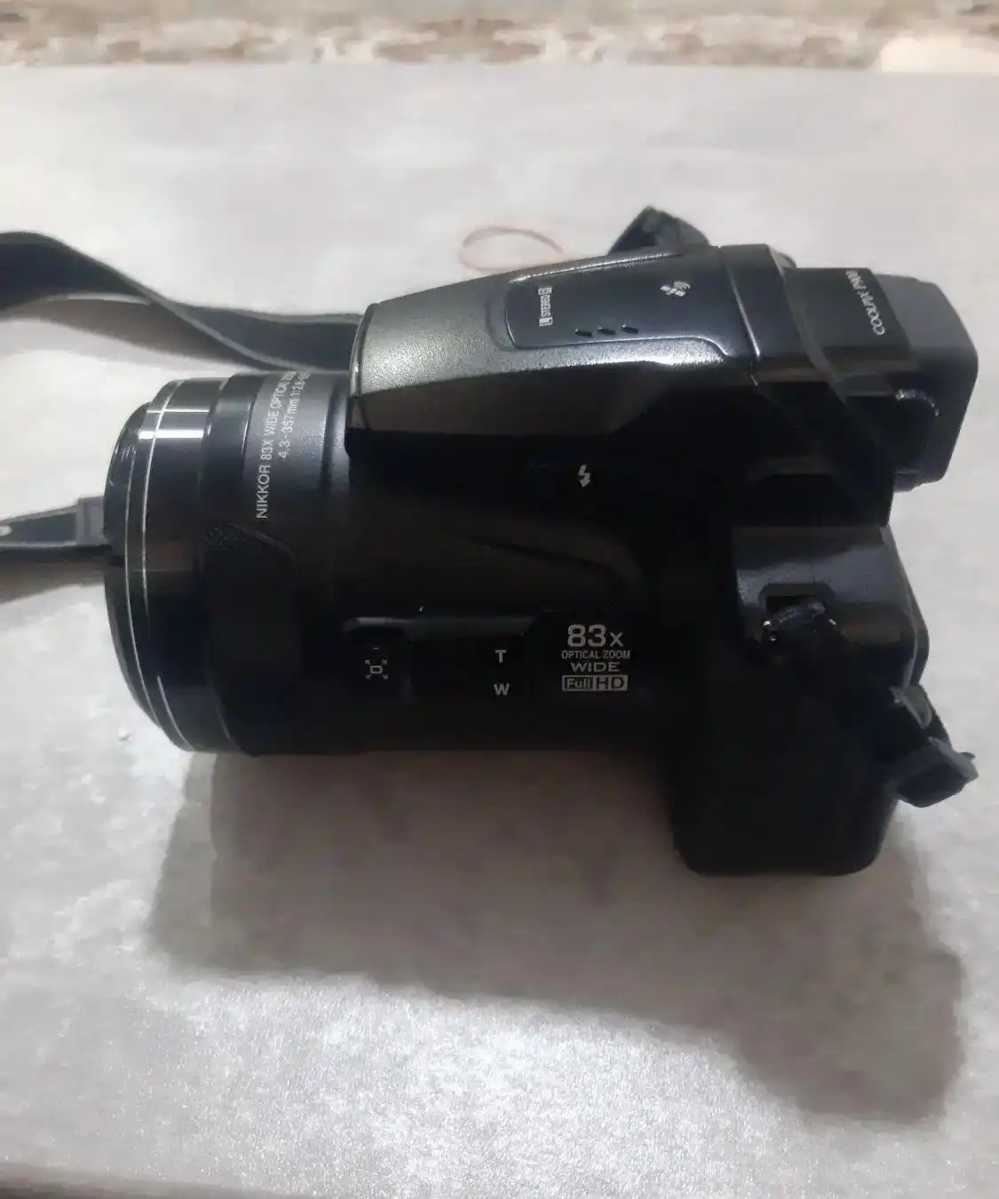 دوربین عکاسیp900نیکون همراباطری اضاف،هود،محافظ لنز دست دو