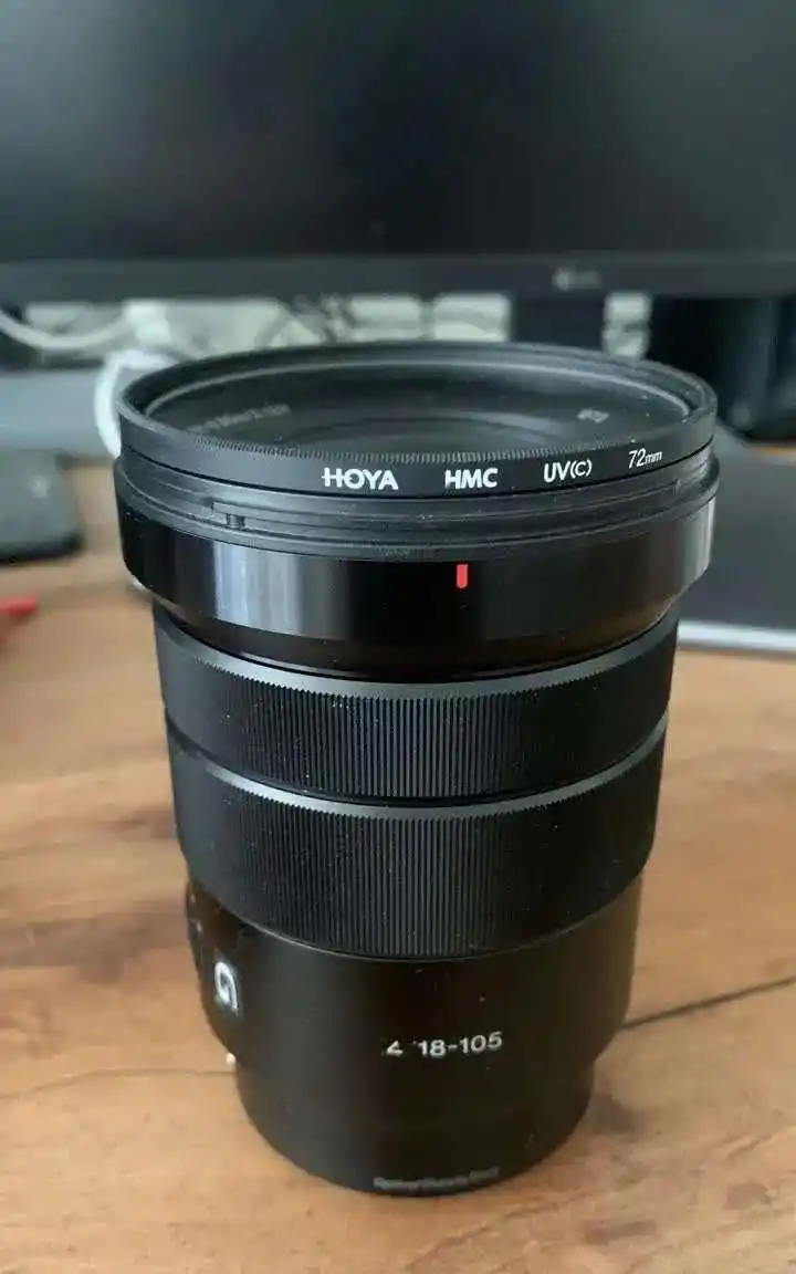 لنز سونی Sony E PZ 18-105mm f/4 G OSS تمیز و سالم دست دو