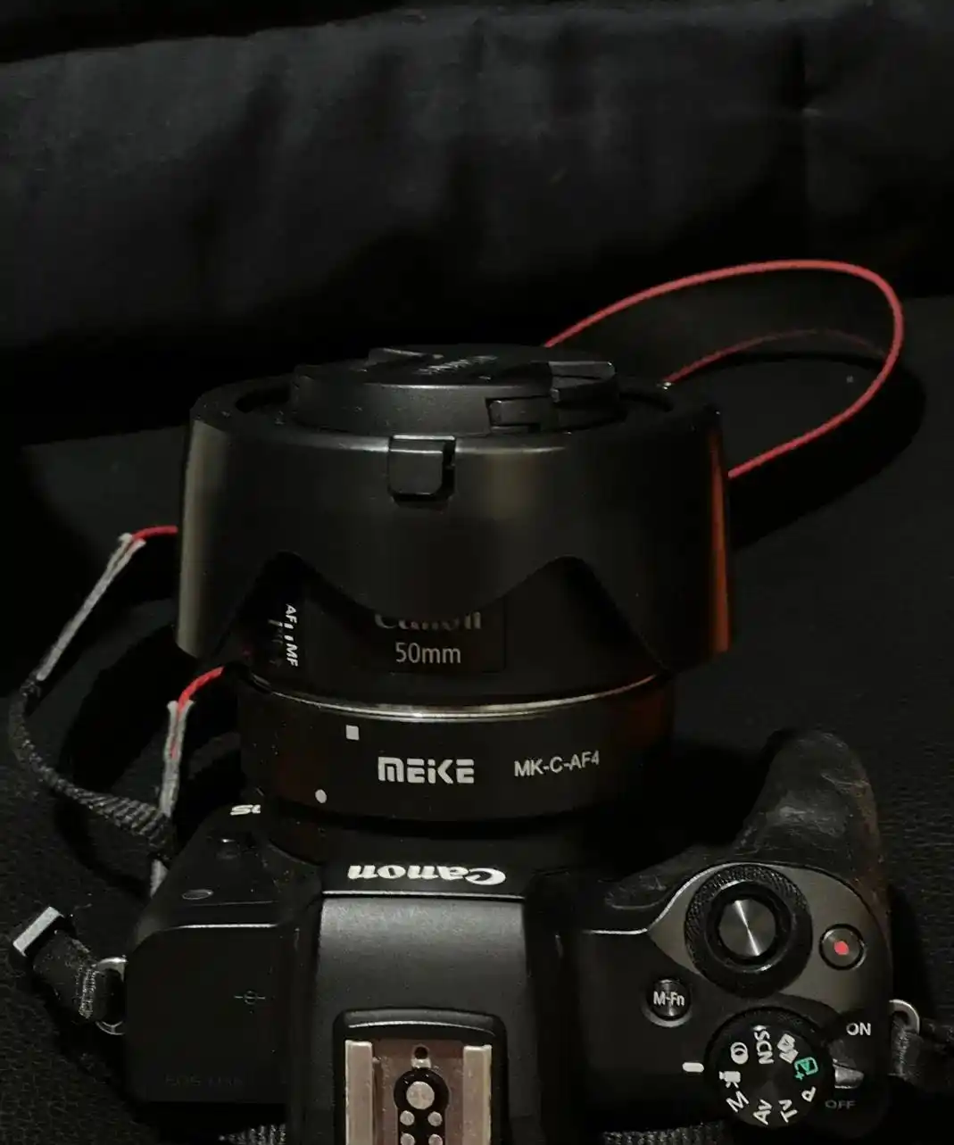 دوربین canon m50با ۲لنز (لنز کیت و ۵۰ فیکس) دست دو