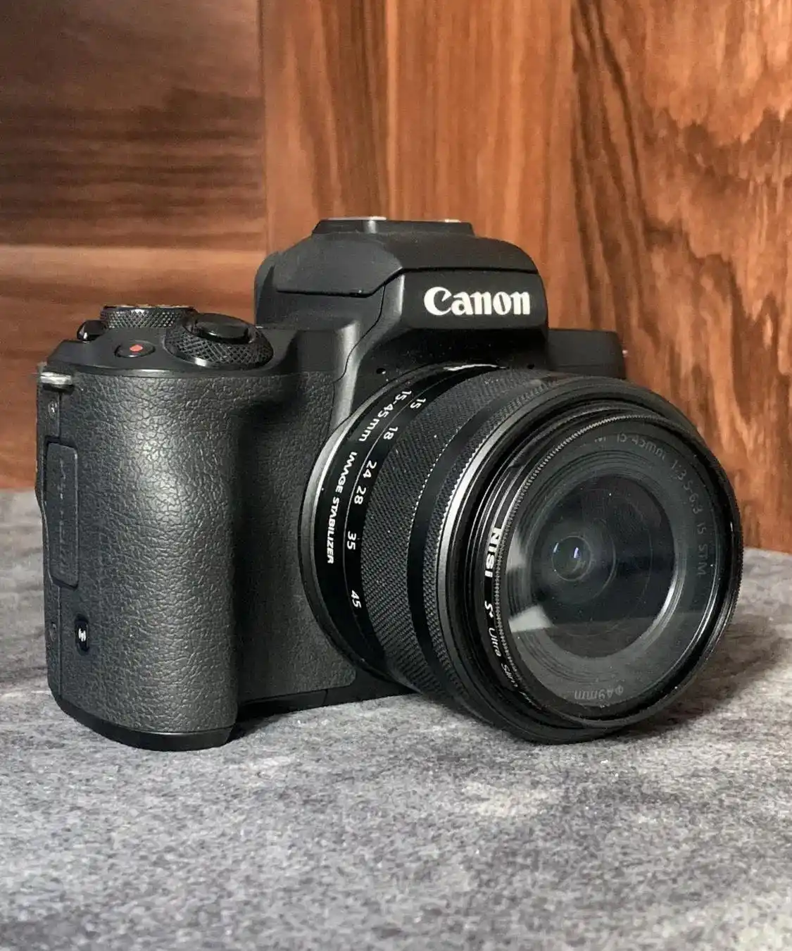 دوربین Canon M50 لنز کیت 15-45 کم‌کار دست دو