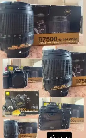 دوربین نیکون d7500 کاملا نو دست دوم