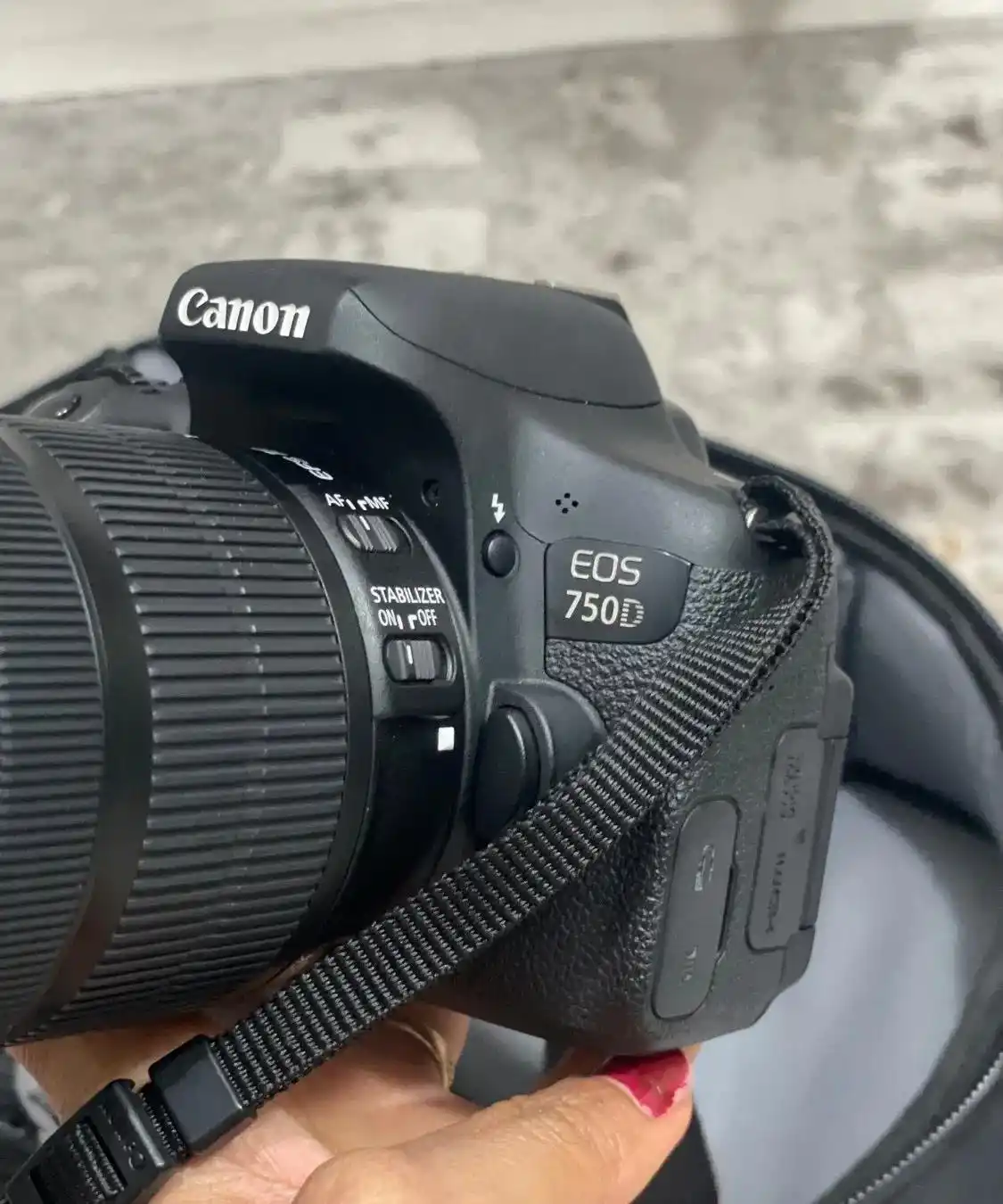 دوربین Canon d750 لنز 18-135 دست دو