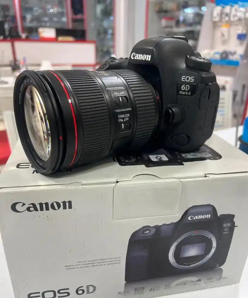 کیت دوربین canon 6D mark II with 24-105 is ii دست دو
