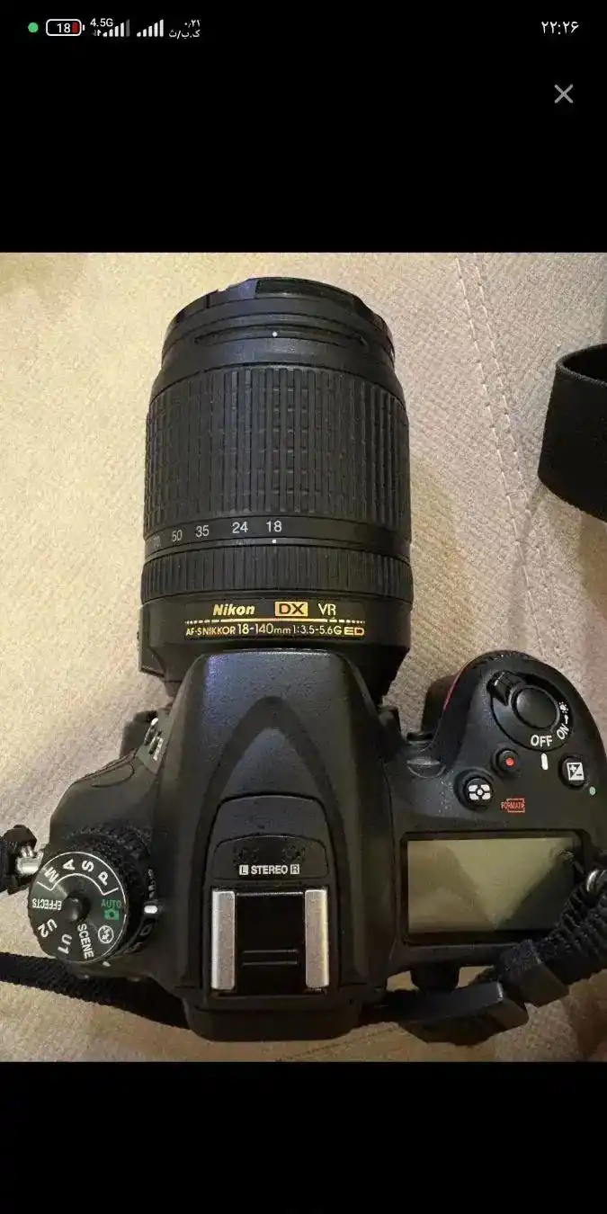 دوربین عکاسی  حرفه ای نیکون مدل d7100 دست دو