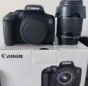 دوربین حرفه ای کانن |  Canon 750D+18-55  دست دوم