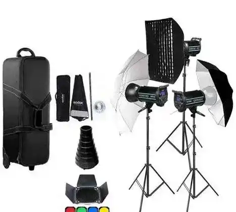 کیت فلاش گودکس مدل QS-400 II دوربین کانن مدل R50 دست دو