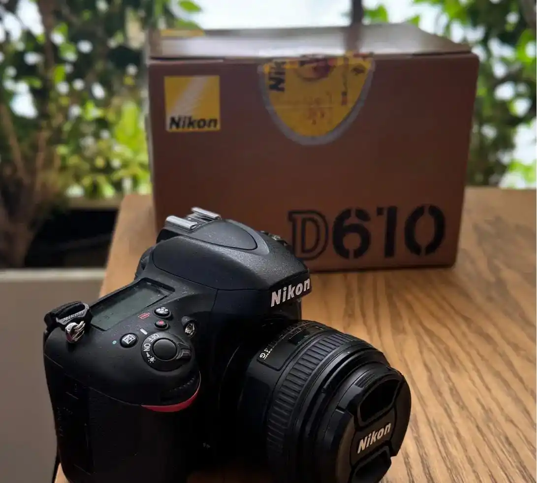 نیکون‌D610‌لنز‌ ۵۰‌‌‌کیف‌‌ ونگارد‌‌  ۳۵۰۰ شات (نو) دست دو
