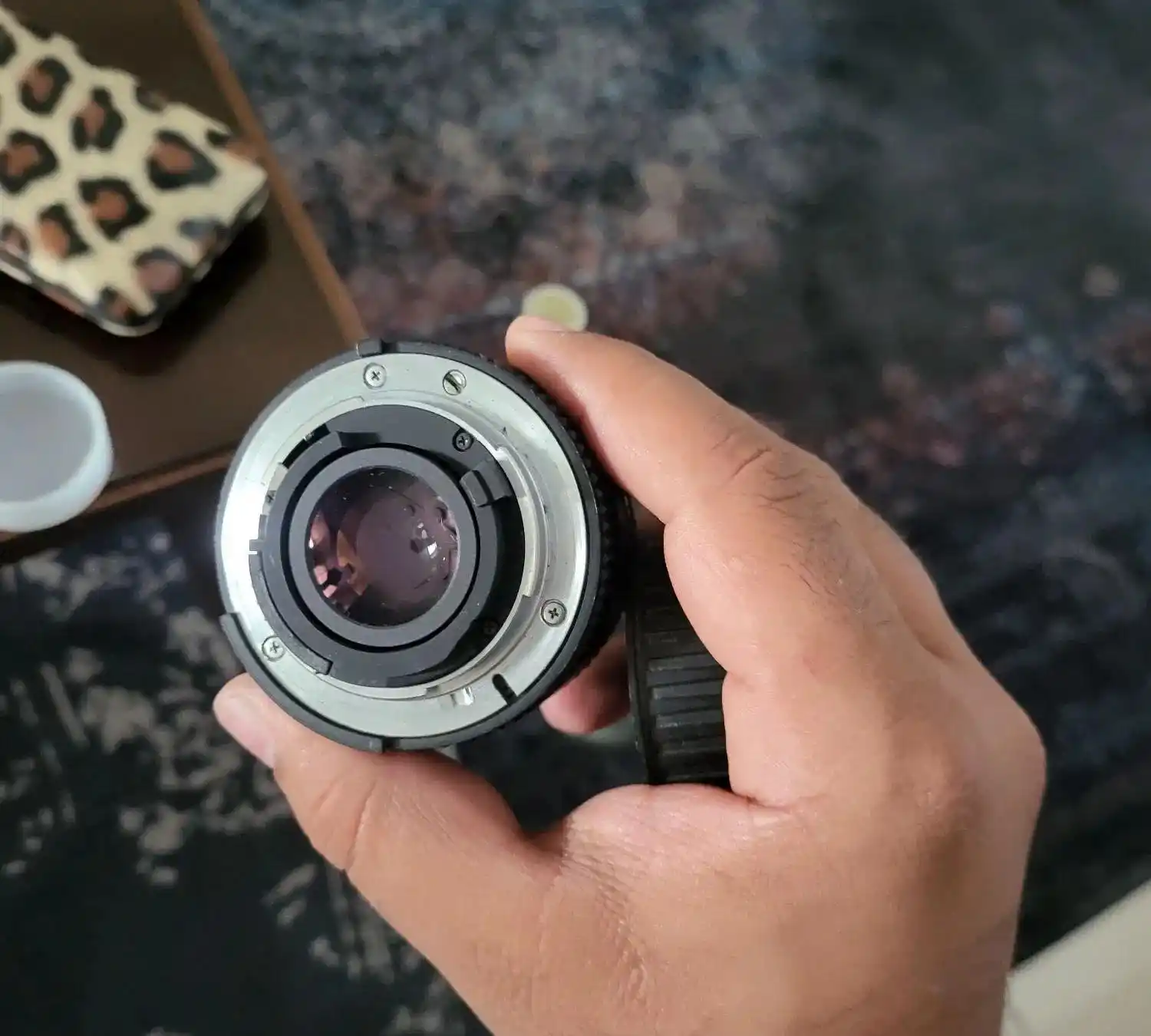 لنز نیکون  ۵۰ mm فیکس f1.8 دست دو