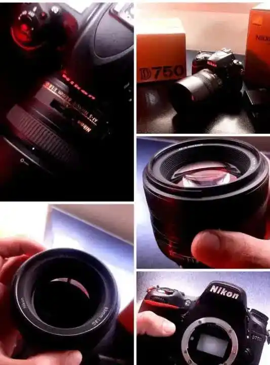 دوربین حرفه ای عکاسی نیکون nikon d750+lens85f1.8 دست دو