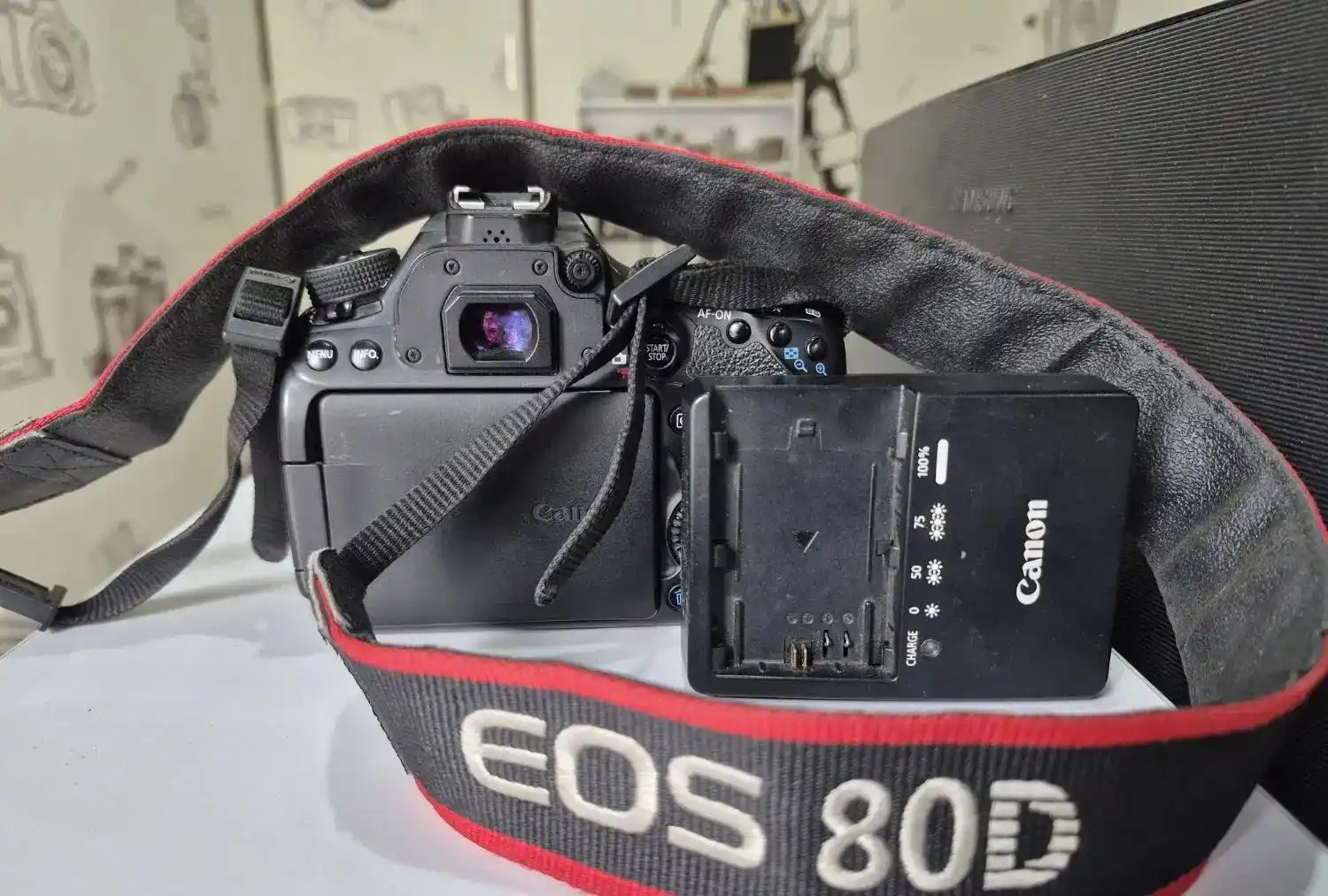 دوربین عکاسی حرفه ای canon 80D دست دو