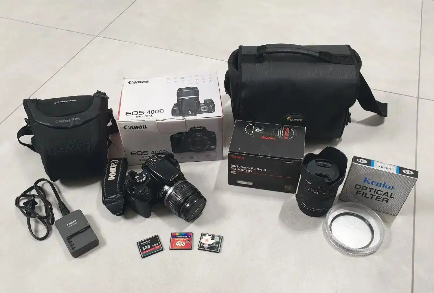 کانن EOS 400 D+لنز سیگما 28-300 ژاپن دست دو
