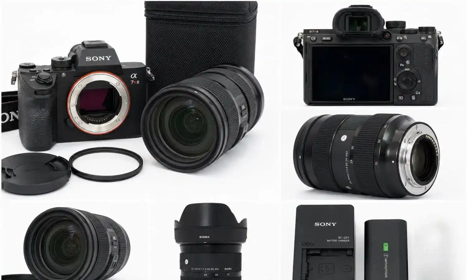 دوربین Sony A7R III  همراه لنز Sigma 24-70mm F2.8 دست دو