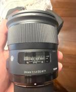 لنز سیگما Sigma 24mm f/1.4 DG HSM Art برای نیکون دست دوم