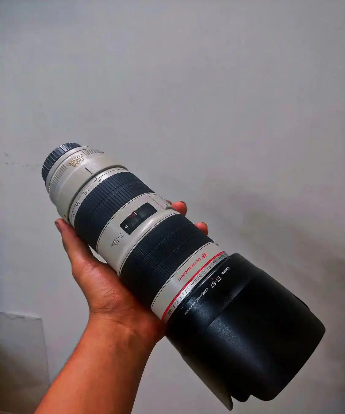 لنز کنون ii70.200 تاپ f2.8 دست دو