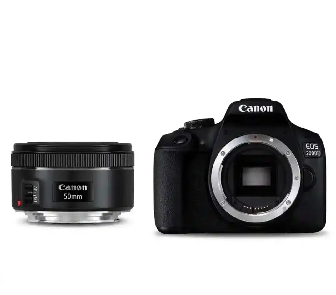 دوربین 2000d کنون با لنز 50f1.8 دست دو