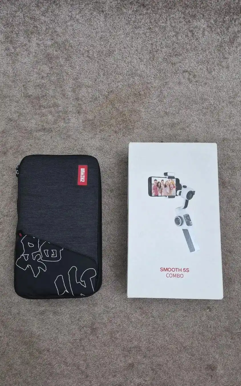 گیمبال حرفه‌ای Zhiyun Smooth 5S Combo فول پک دست دو