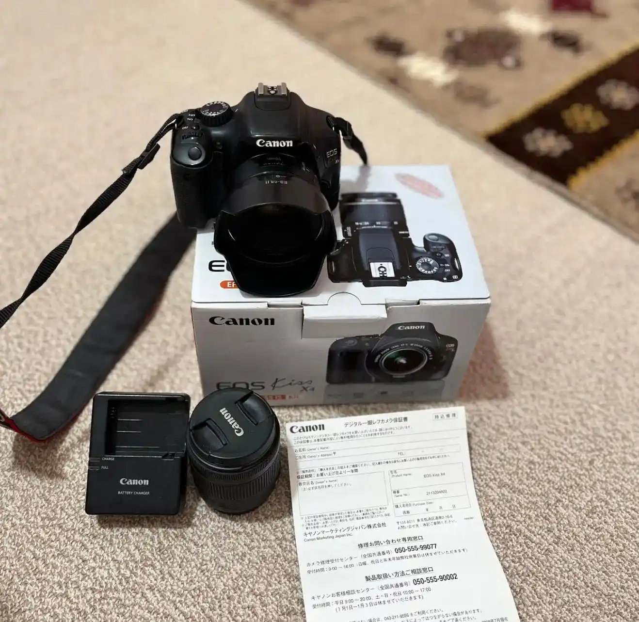 دوربین کنون canon -550d -x4 دست دو