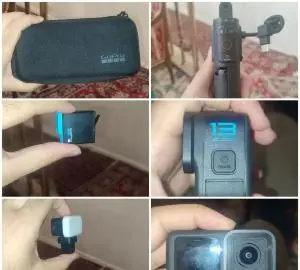 گوپرو hero13 + مدیا مود + پکیج کامل  (در حد نو) دست دوم
