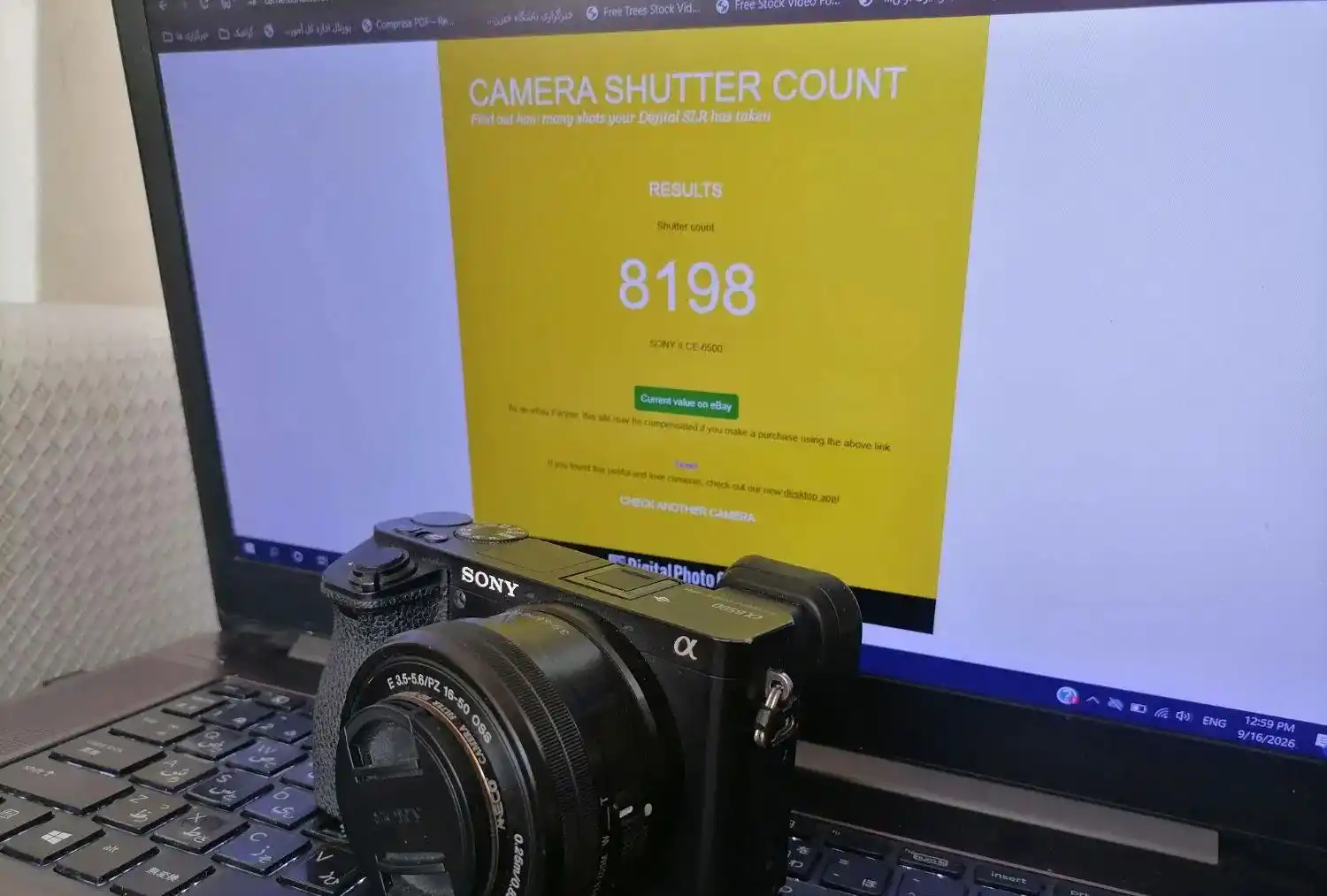 دوربین سونی  a6500 به همراه لنز 16*50 دست دو