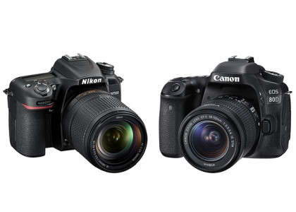 Compare Canon 80D with Nikon D7500
