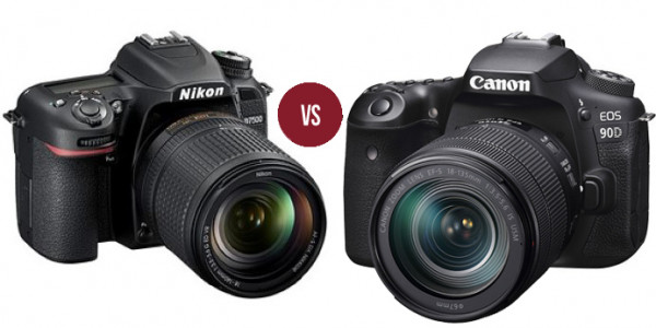 مقایسه دوربین Canon 90D با دوربین Nikon D7500